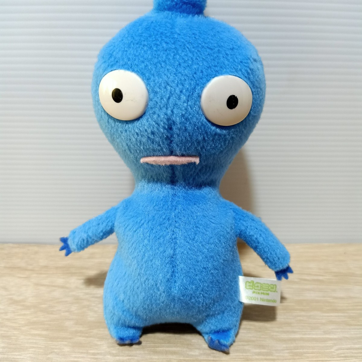 Pikmin Sanei 2001 Blue Leaf Nintendo Plush Toy Beanbag Doll Japan