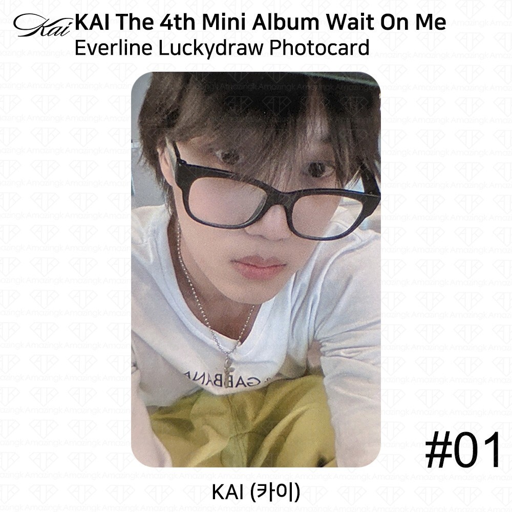 Kai The 4th Mini Album Wait On Me Luckydraw Photocard Applemusic
