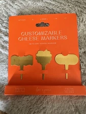 Charcuterie Board Cheese Meat Appetizer Plant Markers Customizable NIB