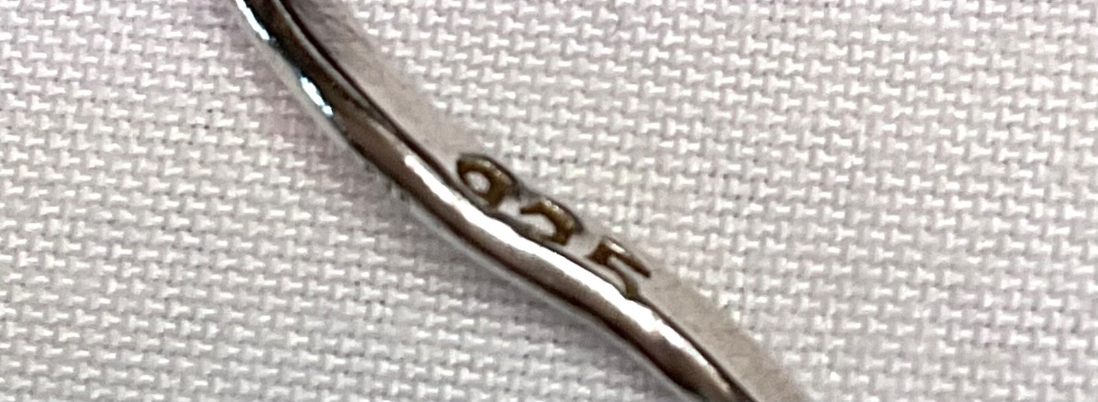 Sterling Silver Bangle Bracelet Stackable Wave  F… - image 3