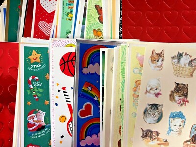 Choose One - Vintage VTG Rare Sheet Stickers ~ Hallmark