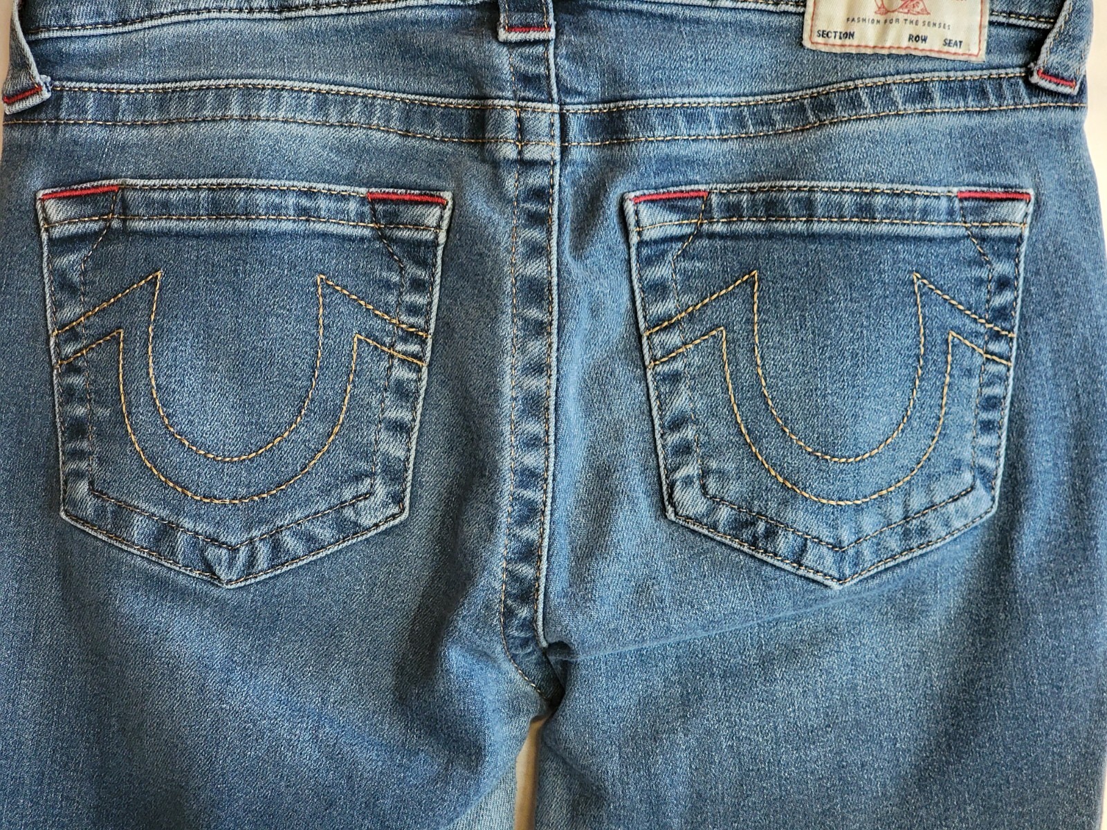 True Religion Jennie Curvy Mid Rise Skinny  Blue Jeans Women's Sz 31x28 Stretch thumbnail 6