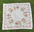 Antique Norwegian Swedish Rice Pudding Tomte Gnome Cat Christmas Tablecloth 49" — photo 3