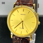 Seiko Dolce 8N41-7030 Gold Dial Qz Men's Watch Vintage 1991 [N Mint w/Box]