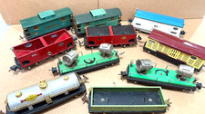 Lot of 10 O gauge Lionel prewar tinplate Freight Spotlight Caboose Cars NICE !