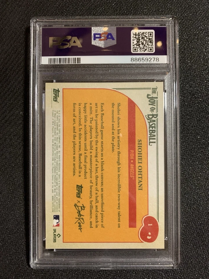 2023 Topps X Bob Ross The Joy of Baseball Shohei Ohtani #1 PSA 10 GEM MT - Image 2 of 2
