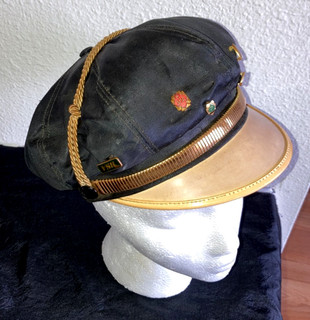 RARE & HISTORICAL VINTAGE EARLY 1950'S HARLEY DAVIDSON CAPTAIN'S MOTORCYCLE HAT