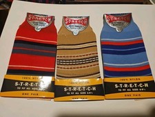 3 Pair Vintage 1950s HIPSTER Boys Socks NEW Old Stock Lot3 