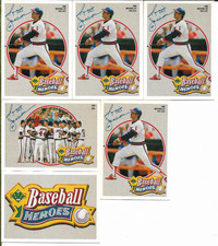 1990 Upper Deck Baseball Heroes Reggie Jackson 6 Card Lot NM