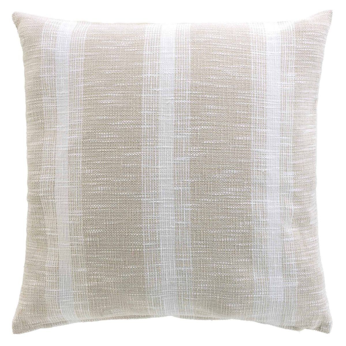 Coussin Déco Tissé Island Beige 60x60cm Soulagement Dos Canapé
