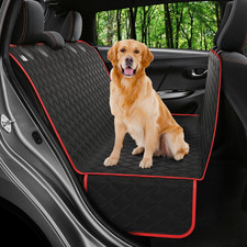 Petloox Dog Car Seat Cover for Back Seat, Waterproof Hammock for Car, SUV Truc