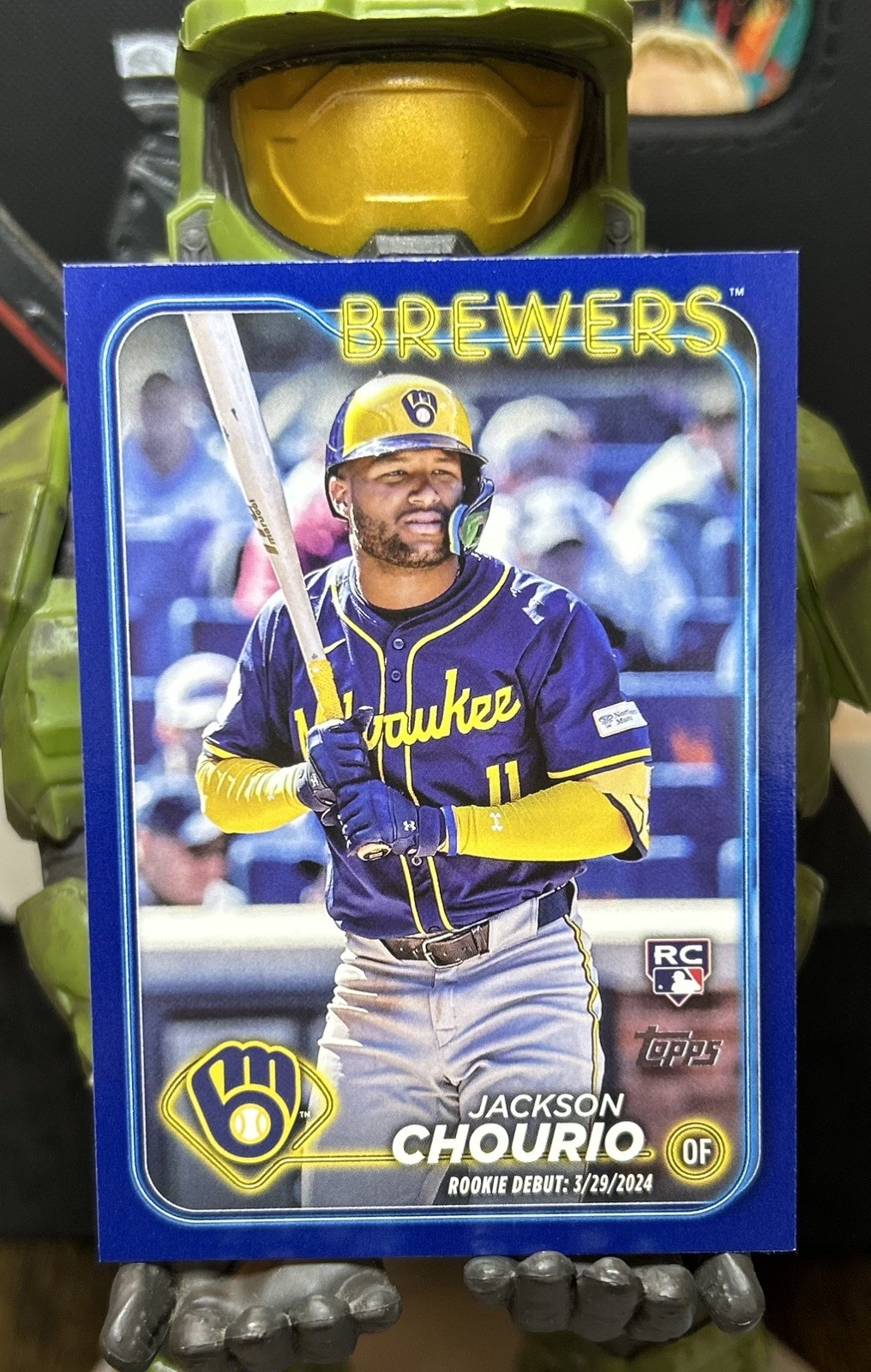 2024 Topps Update Series - Rookie Debut Jackson Chourio #US155 Royal Blue (RC)