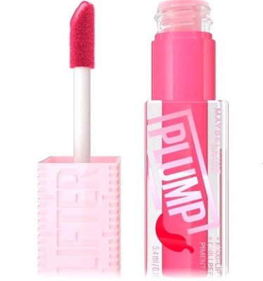 New Maybelline New York Lifter Plump Lip Gloss 003 Pink Sting Plumping Maxi-Lip