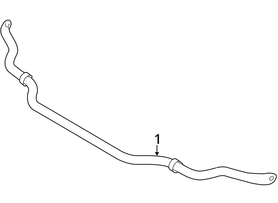 Infiniti Q50 2018 AWD barra estabilizadora delantera OEM 97 k millas - LKQ397431885 Foto 4 de 4