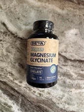 DEVA Vegan Magnesium Glycinate 300mg with Trace Minerals Chelate 90 Tablets New