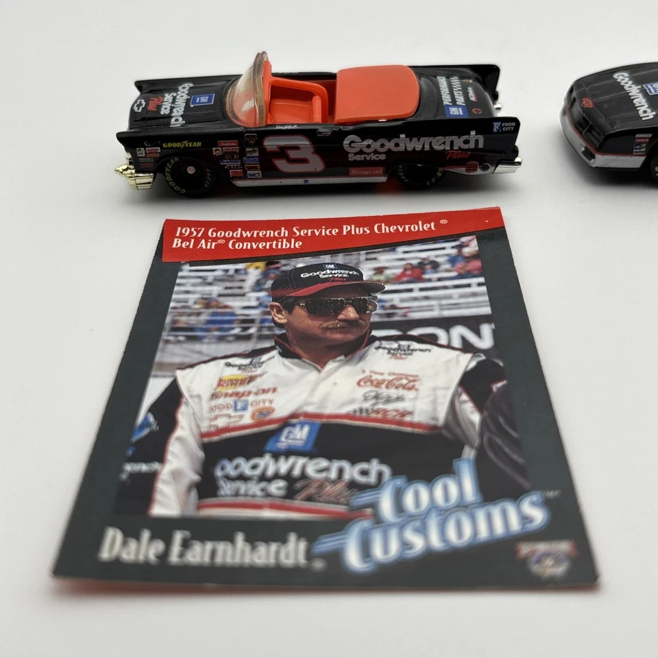 Lot Of 3 - Dale Earnhardt 1:64 Diecast Cars W/Cards NASCAR GM Goodwrench - Coke - Image 2 of 4