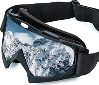 Motocross Brille Skibrille, Ski Snowboard Brille Verstellbarer Teleskopgurt,