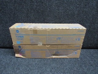 LOT OF 2! GENUINE KONICA MINOLTA TN616M/TN616C (BIZHUB PRESS C6000) TONER