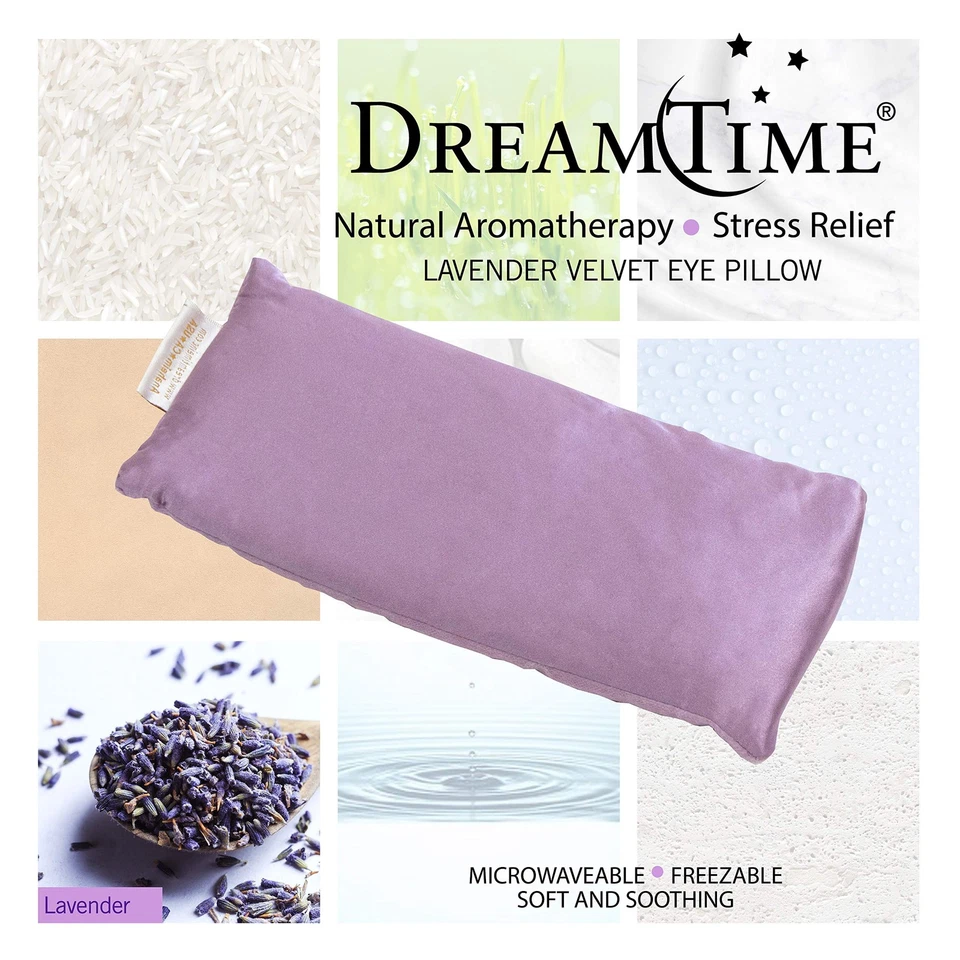 Aromatherapy Lavender Eye Pillow Relaxation Mask Velvet - Image 4 of 4