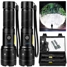 Rechargeable LED Flashlights High Lumen,990,000 Lumens Super Bright Flashligh...