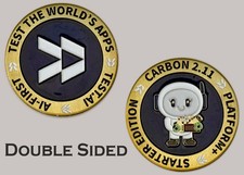 Carbon 2.11 AI-First Test Apps Starter Edition Challenge Coin  J#2