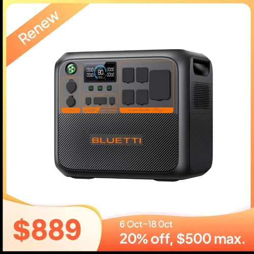 BLUETTI AC200PL 2304Wh 2400W Power Station LiFePO₄ Battery for Backup/RV Trip