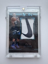 Jeff Teague 2017 Panini Noir Nike Swoosh 1/1 Game Used Patch Timberwolves 