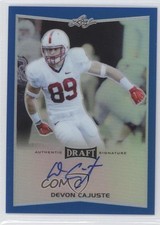 2016 Leaf Metal Draft Blue Prismatic 16/50 Devon Cajuste #BA-DC1 Auto 0f8