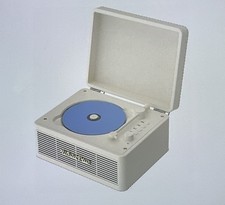 WhatPlus CD Player with Bluetooth 5.2 Rechargeable, Speakers, Aux, TF Card