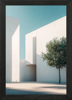 Minimalistische Architektur Gerahmtes Wandbild Poster Leinwanddruck Bild