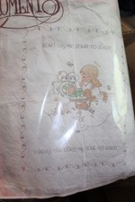 1992 Precious Moments 34X43  Baby  s Arrival Quilt Printed Cross Stitch Kit