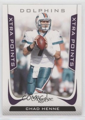 2011 Panini Prestige Xtra Points Purple 9/50 Chad Henne #105 0c6