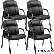 Ergonomic Guest Chairs Comfortable Waiting Room Upholstered Metal Frame Assembly
