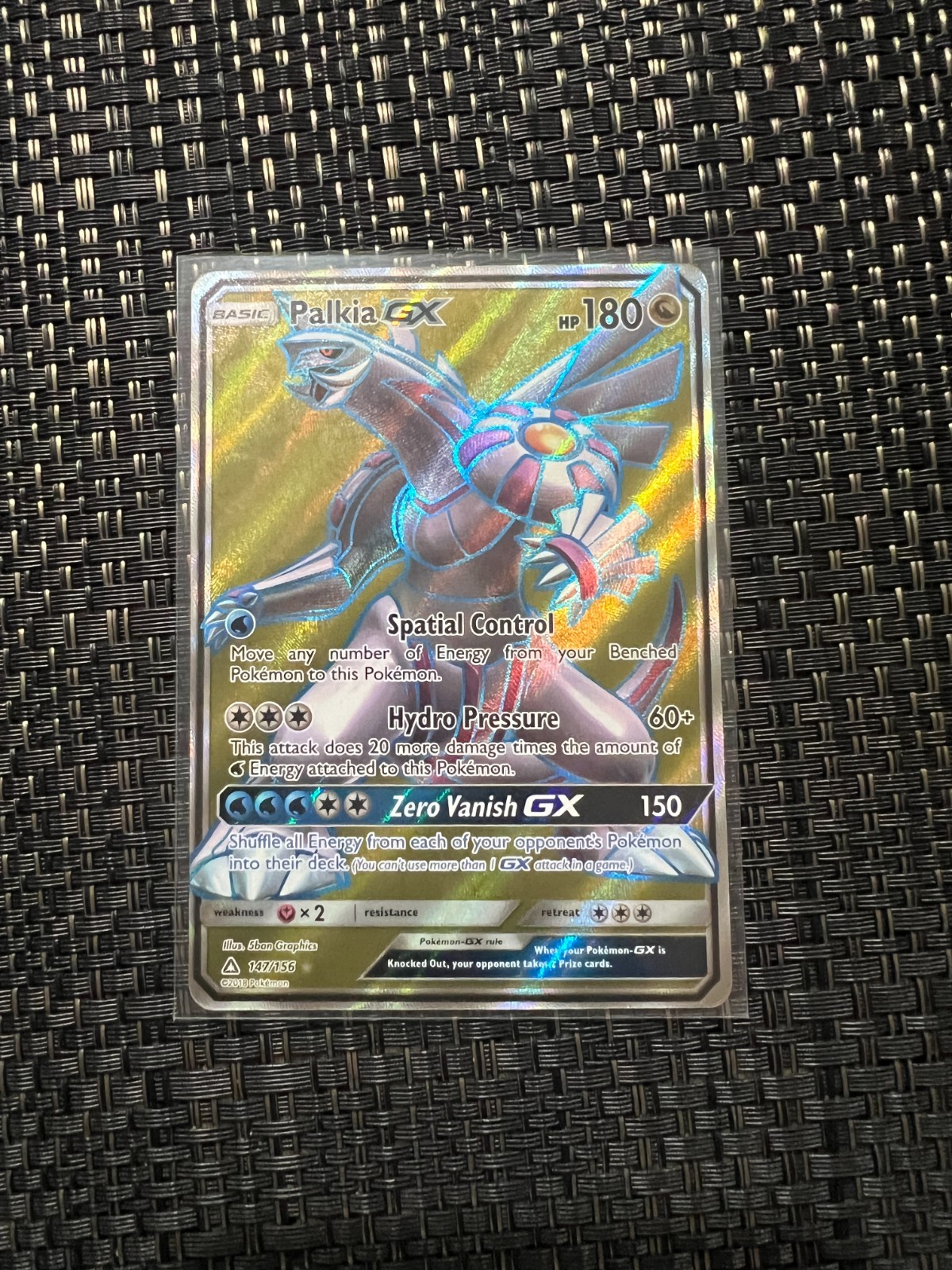 Palkia GX - 147/156 - Pokemon Ultra Prism Sun & Moon Full Art Ultra Rare Card NM