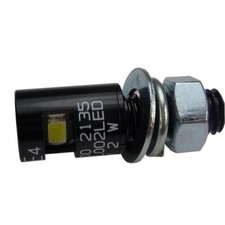 Kennzeichenschraube mini LED Kennzeichenbeleuchtung schwarz mit E Zeichen