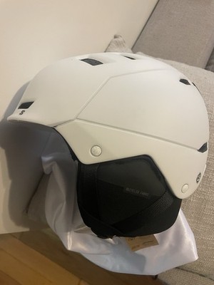 Salomon Husk Pro White Ski Snowboard Helmet Large
