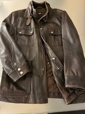 boss lederjacke 48, Trendig, leicht abgelebt, schicke Jacke