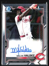 2021 Bowman Chrome - Prospect Autographs #CPA-MV Malvin Valdez Auto