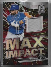 2021 Panini Spectra #MI-RC Robinson Cano Max Impact Materials Hyper 54/75