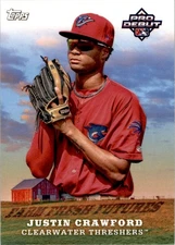 Justin Crawford 2023 Topps Pro Debut Farm Fresh Futures #FF-10 Clearwater