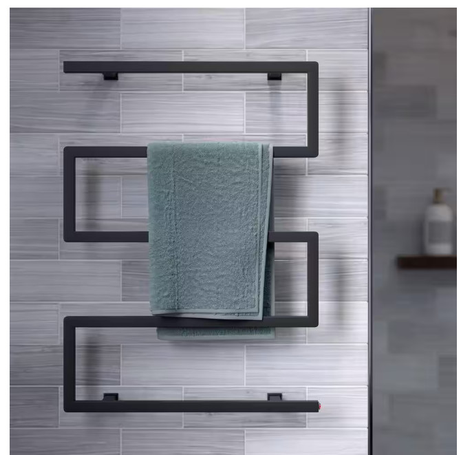 Swiss Madison Voltaire 5-Bar Electric Towel Warmer in Matte Black SM-TW00MB