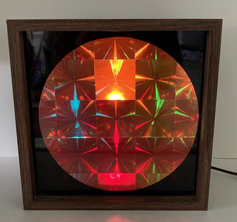Vintage VENUS SQ-14 Strobe Stage  Audio Light Multicolor Effects Mid Century