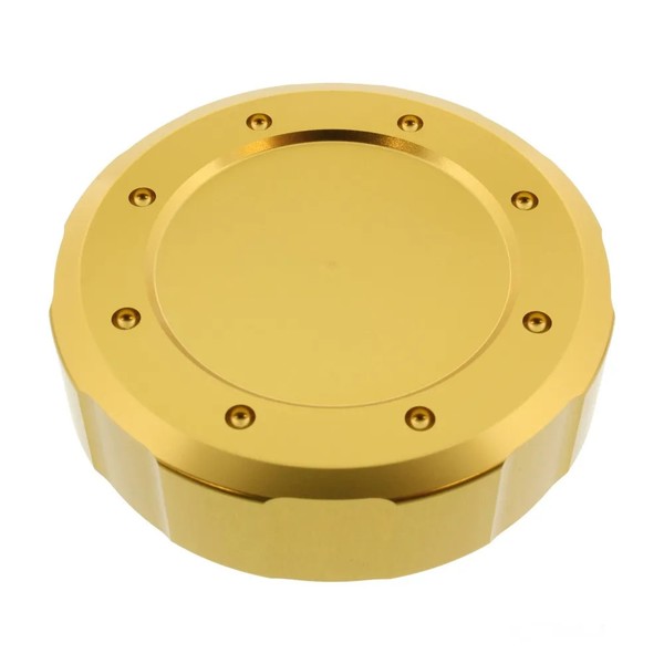 Deckel BremsflüSsigkeit Hi 61Mm Alu Gold, RESR10G FüR Kawasaki ZRX 1200 S 01-04-image