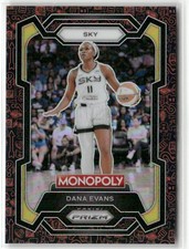 2024 Panini Prizm Monopoly WNBA - Dana Evans #55 Classic Icons Red Prizm
