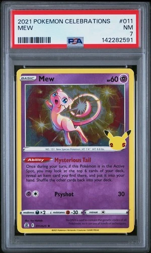 2021 POKEMON CELEBRATIONS #011 MEW PSA 7