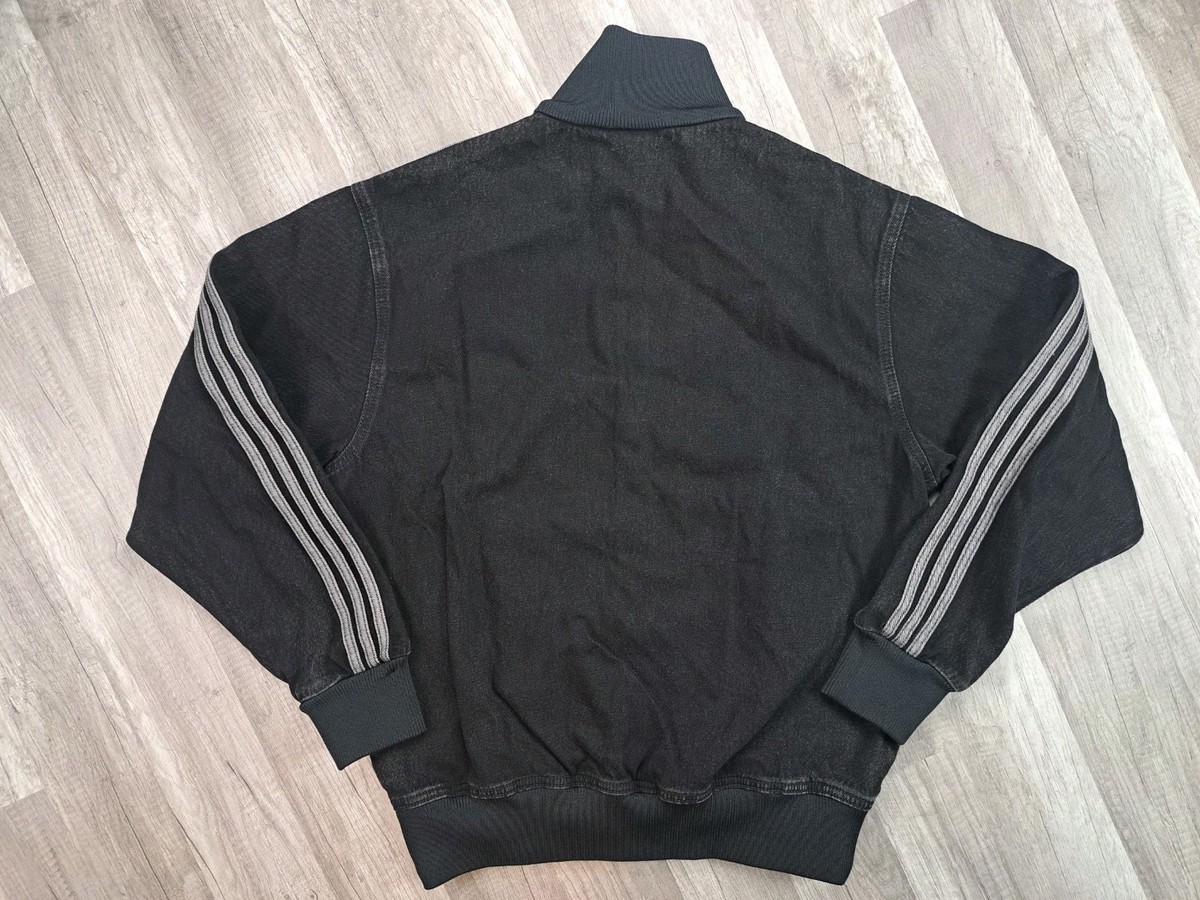 Adidas Originals Adicolor Denim Firebird Track Top Black JC6717