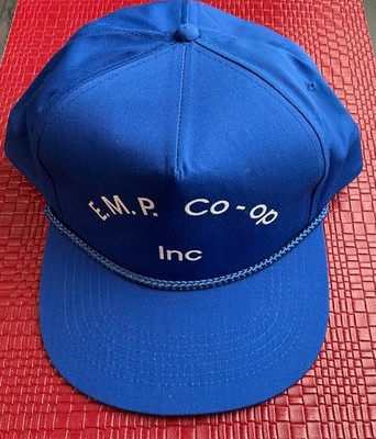 E.M.P. Inc Co-Op Logo Blue Snapback Trucker Hat Farm Ag