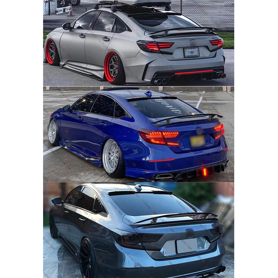 Alerón trasero de carbono para Honda Accord Coupe 08-12 46" estilo GT Foto 3 de 4