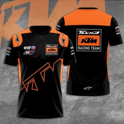 NEW 3D Tech3 KTM Racing Team 3D t Shirt Size S-5XL, Moto Sport T Shirt