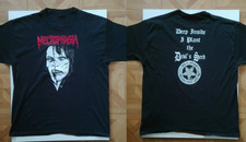 VTG Necrophagia Album Heavy Cotton Black S-5XL T Shirt For Fans JU710